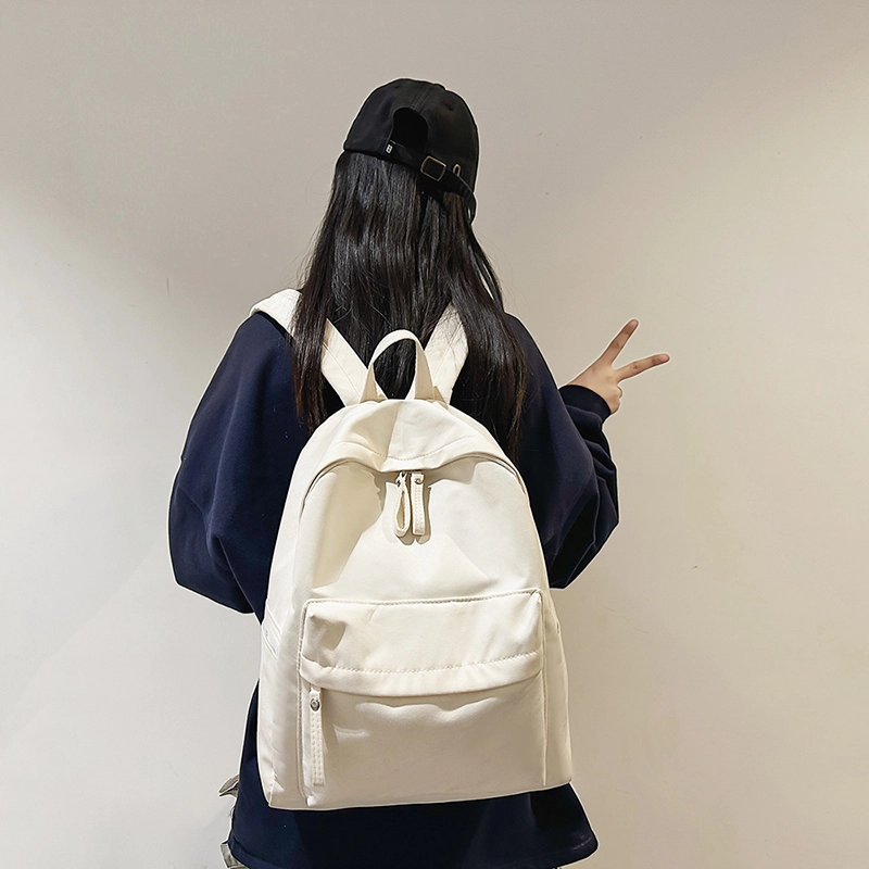 泰克森 大容量 百搭 潮流 休闲 尼龙 双肩包 常规 男女同款情侣款 白色/黑色/酒红色/卡其色/绿色