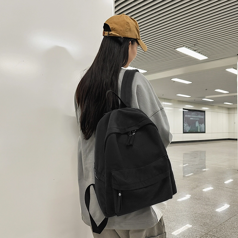 泰克森 大容量 百搭 潮流 休闲 尼龙 双肩包 常规 男女同款情侣款 白色/黑色/酒红色/卡其色/绿色