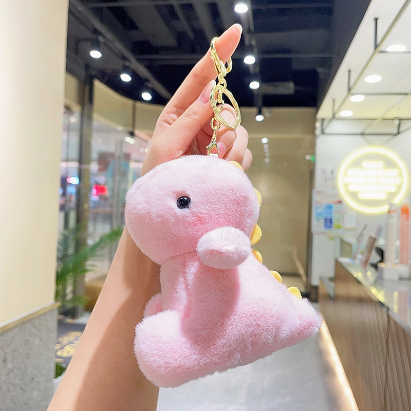 祎步康 可爱恐龙卡通书包公仔小饰品玩偶#好运 毛绒 挂件 男女同款情侣款