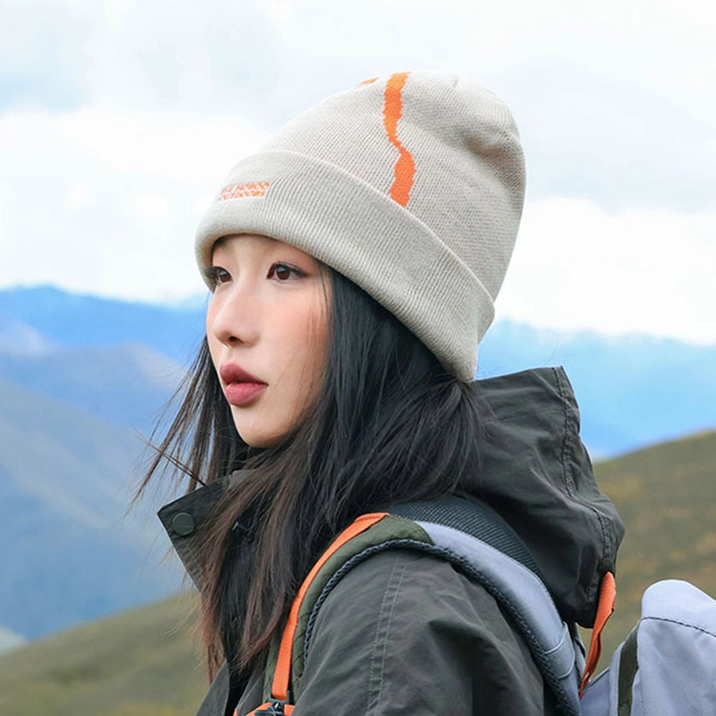 祎步康 原创户外登山字母爬山护耳保暖 腈纶 绒线帽 男女同款情侣款