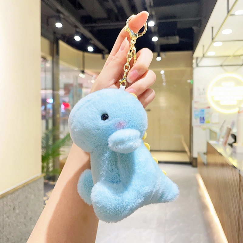 祎步康 可爱恐龙卡通书包公仔小饰品玩偶#好运 毛绒 挂件 男女同款情侣款