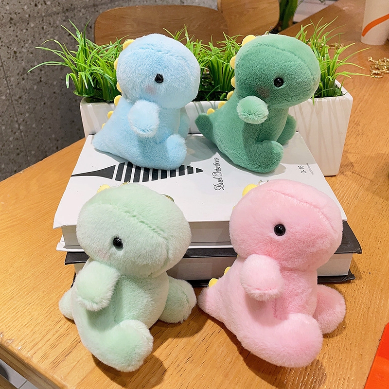 祎步康 可爱恐龙卡通书包公仔小饰品玩偶#好运 毛绒 挂件 男女同款情侣款