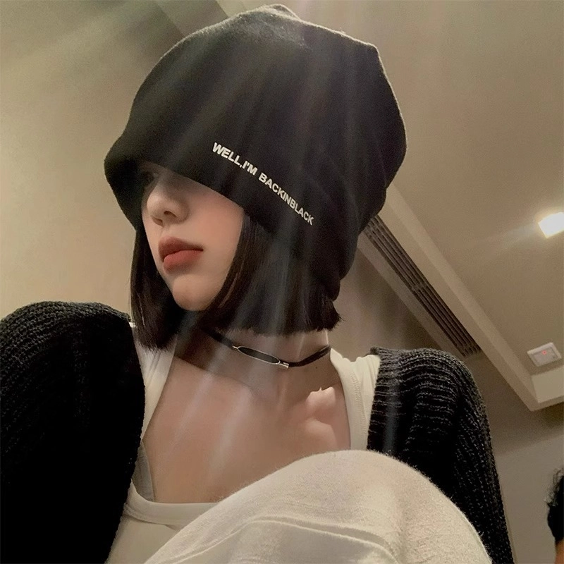祎步康 简约时尚大头围百搭显脸小包头针织产后产妇月子 涤纶 帽子 男女同款情侣款