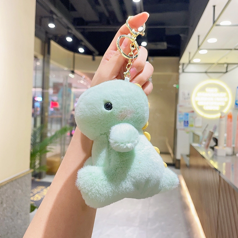 祎步康 可爱恐龙卡通书包公仔小饰品玩偶#好运 毛绒 挂件 男女同款情侣款