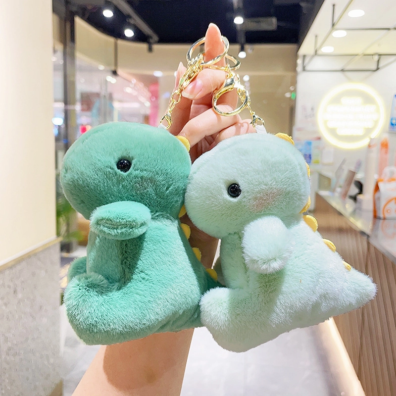 祎步康 可爱恐龙卡通书包公仔小饰品玩偶#好运 毛绒 挂件 男女同款情侣款