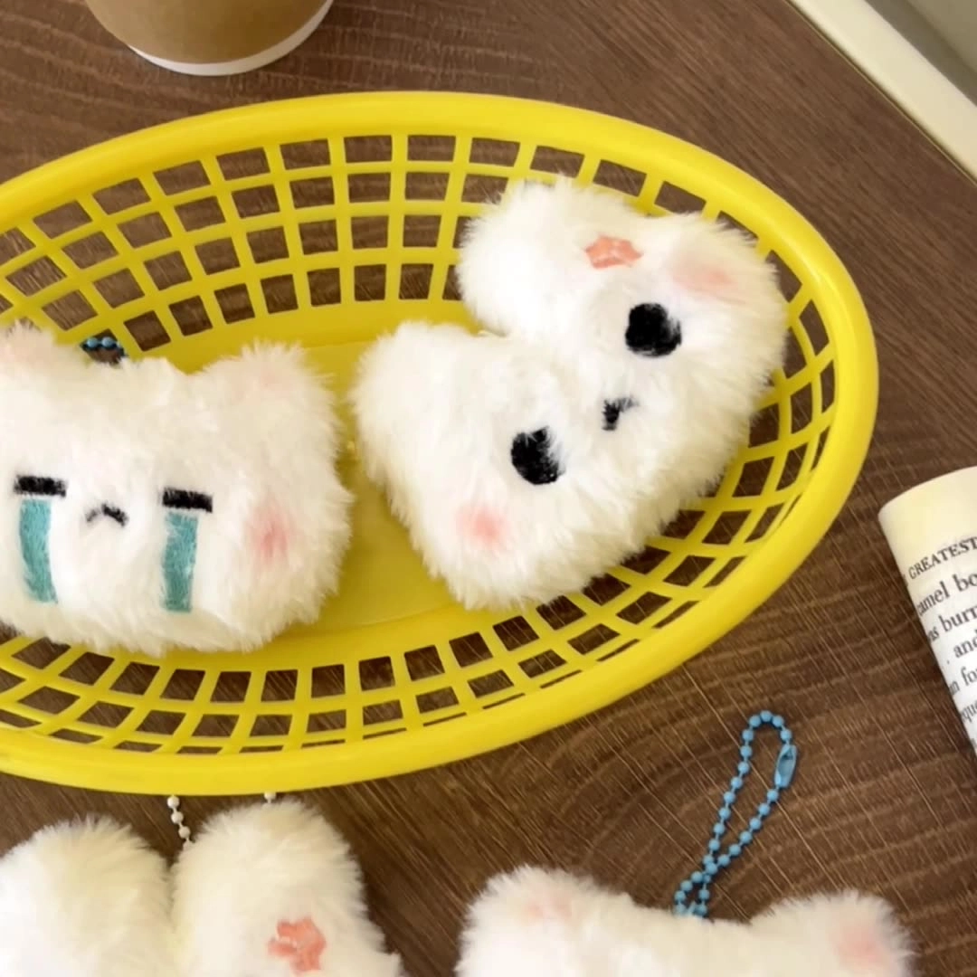 祎步康 可爱甜心小兔小熊公仔书包装饰配件少女心超萌钥匙扣 毛绒 挂件 男女同款情侣款