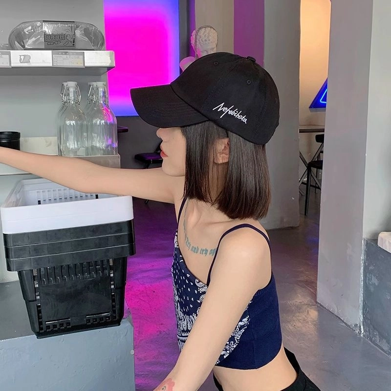祎步康 防晒显脸小潮流户外遮阳 棉质 鸭舌帽 男女同款情侣款