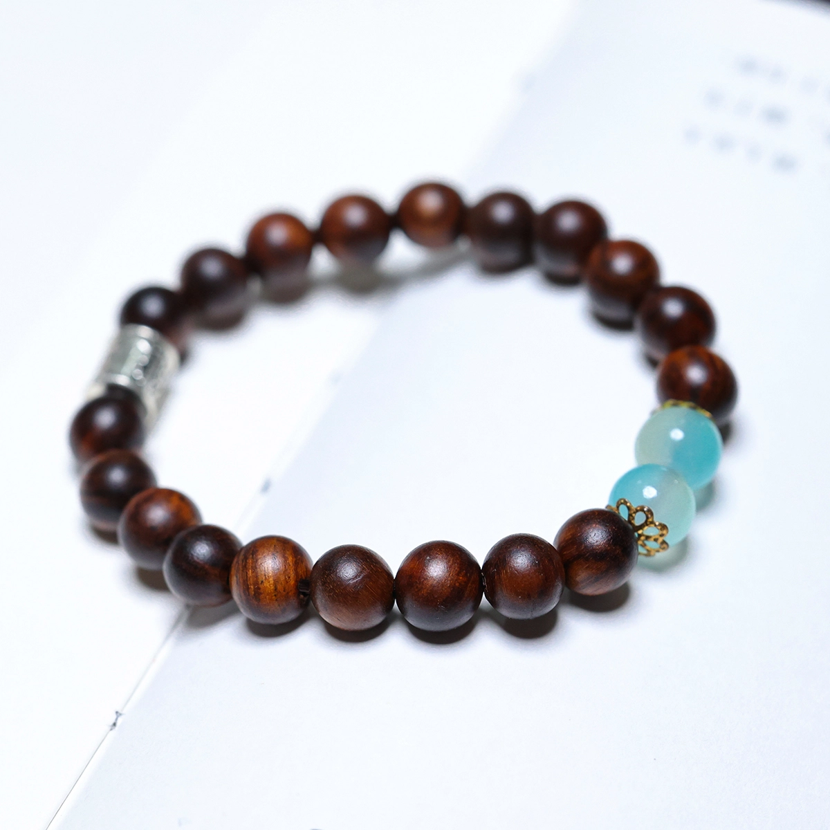 【福庙流通处】 弘浪 新中式招财进宝运转八方来财发时来运转飞黄腾达财招财纳福小众百搭 花梨木 手串 男女同款情侣款
