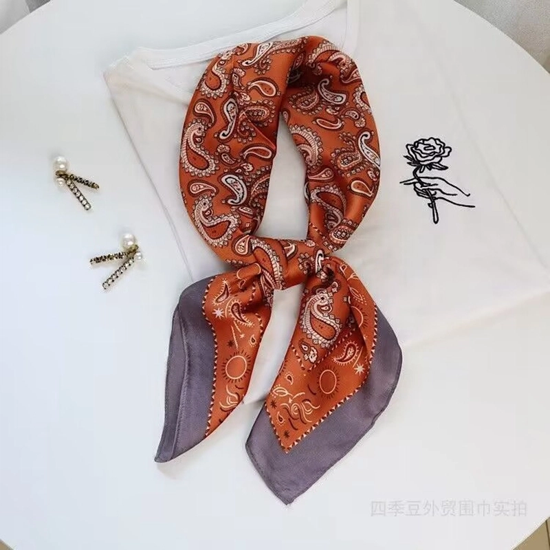 优幽兰 百搭时尚真丝发带发圈飘带小长条丝带搭配衬衫窄领巾韩版衬衣绑包包薄款法式穿搭礼盒装 丝巾 女款