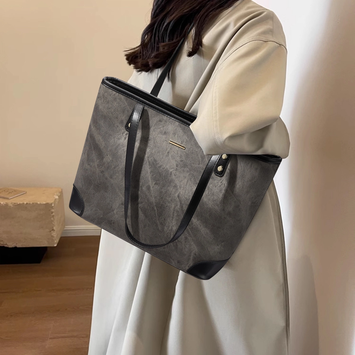 卓诗尼 时尚通勤百搭洋气 合成革 单肩包 女款 多色