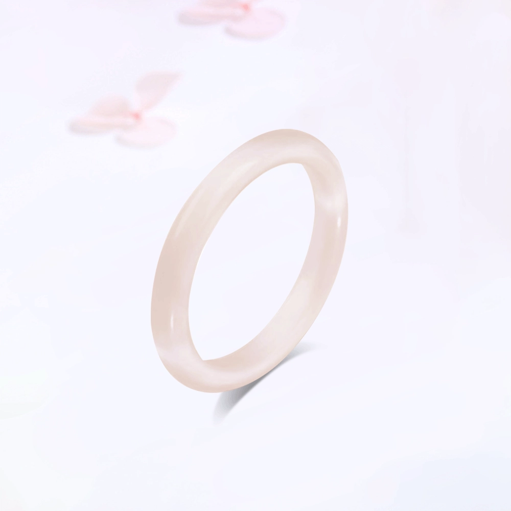 【甄选高品质】 金师傅 灼灼桃花素圈叠戴 一步一响新中式国潮古风美人镯粉嫩气质简约百搭 小众轻奢高级#好运 玻璃猫眼 手镯 女款