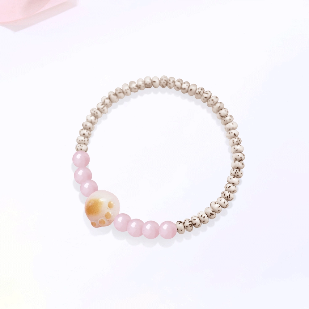 【精选高品质|招财纳福】 金师傅 猫爪串珠 招财猫时来运转 新中式国潮气质简约百搭萌趣可爱清新#好运 星月菩提 手串 男女同款情侣款