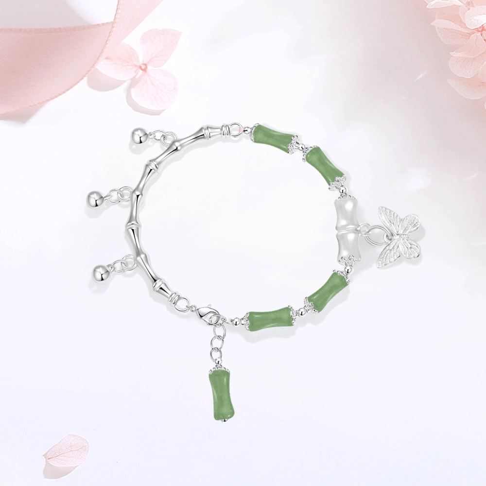 【甄选高品质】 金师傅 竹节流苏 节节高升 考试顺利上岸新中式国潮气质精致小清新 小众轻奢设计高级#好运 琉璃 手链 女款