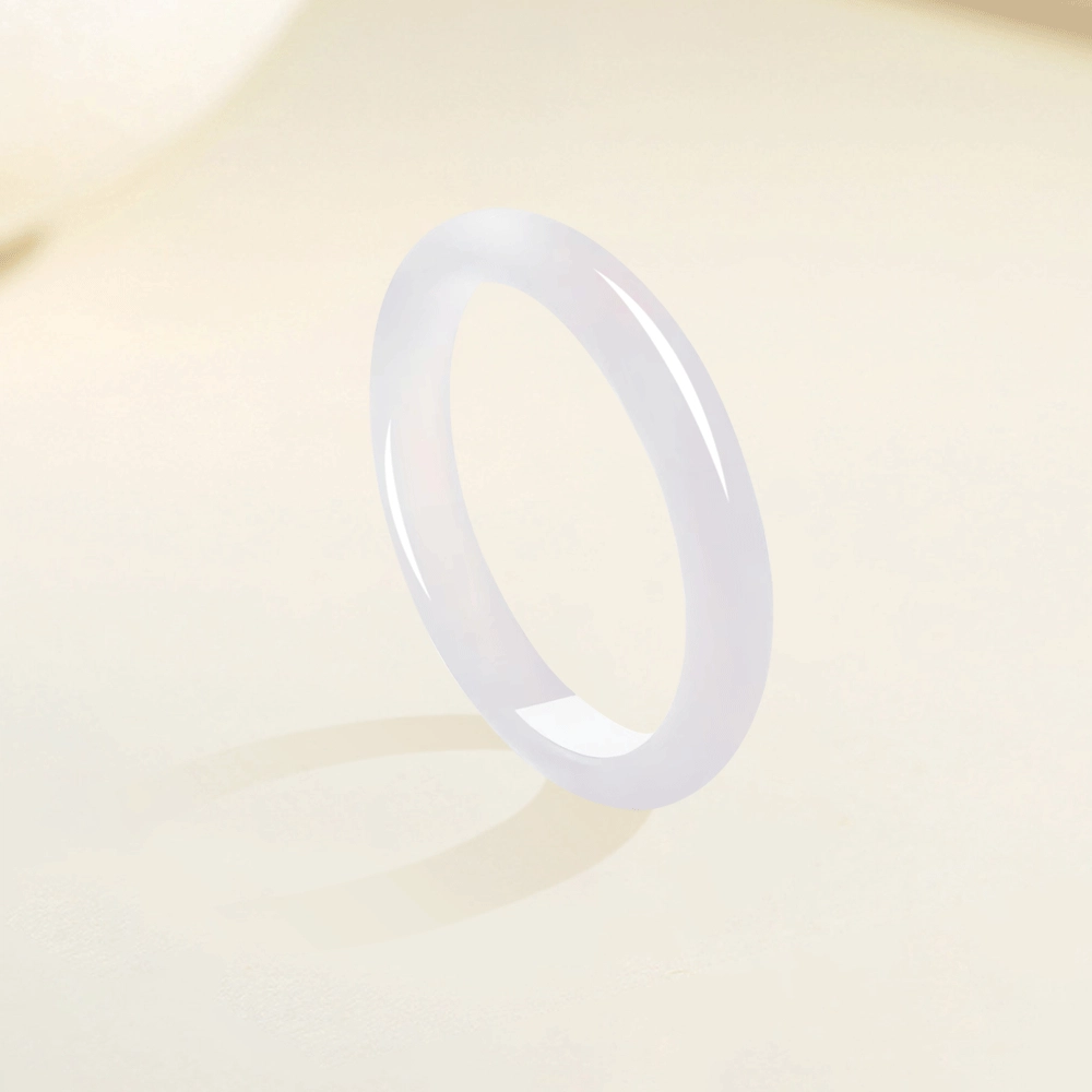 【高品质】 金师傅 珠宝 玛瑙青山黛白月光  新中式国潮汉服设计旗袍古香古色 清爽冰透显白水润 玉髓 玉石手镯 女款 闺蜜同款 情人送礼