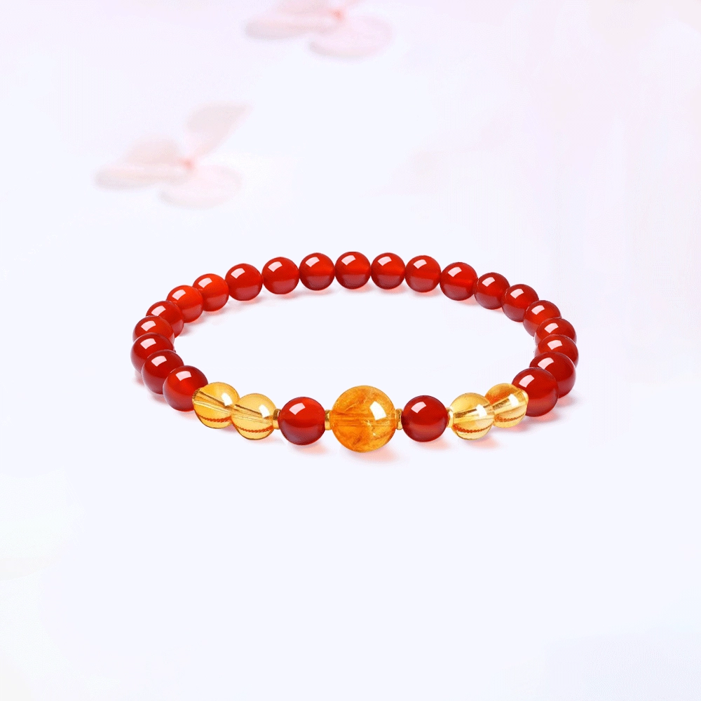【鸿运当头&能量之石|高品质】 金师傅 财富水晶串珠 财运亨通福气满满 新中式国潮小众轻奢设计高级感#好运 玛瑙 手串 男女同款情侣款