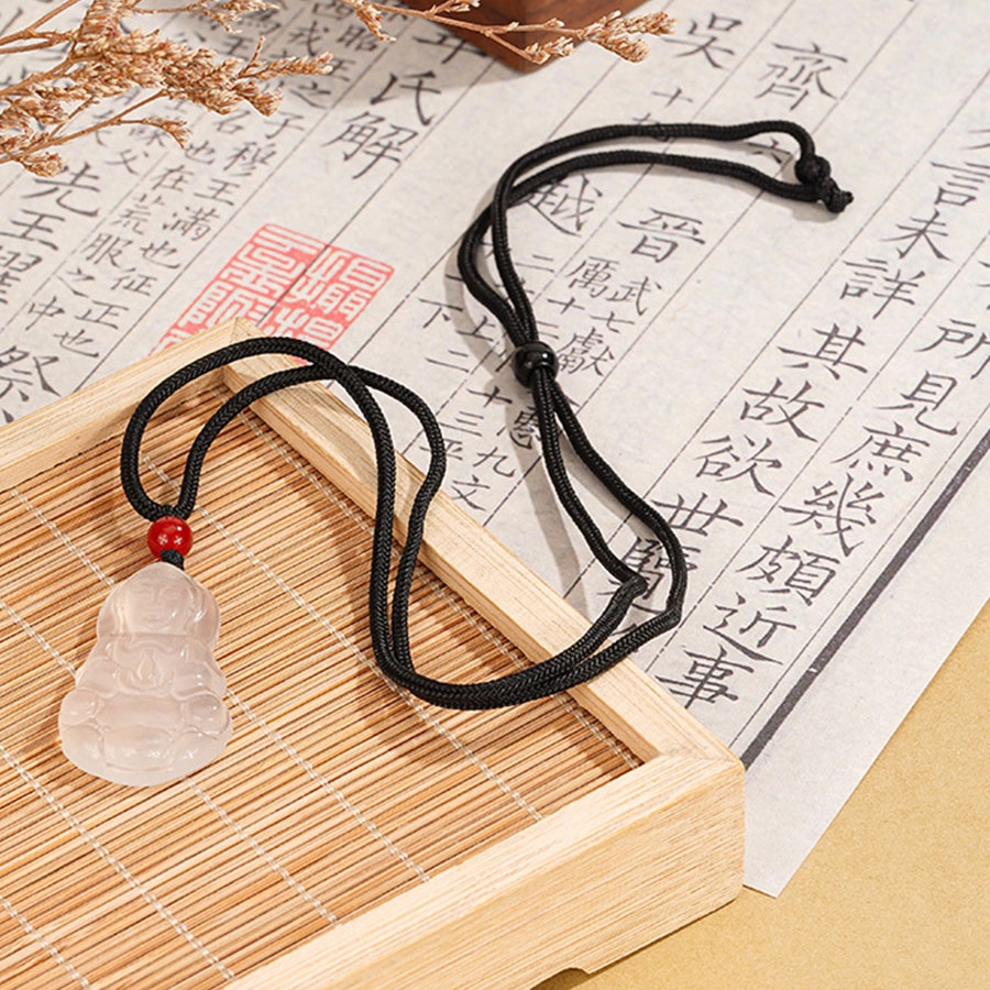 【精选高品质】 金师傅 观音吊坠 平安顺遂 事业有成诸事顺利 本命年新中式国潮气质简约百搭#好运 玉髓 项链 男女同款情侣款