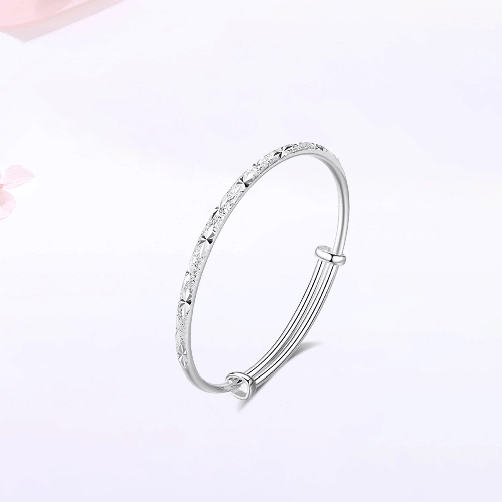 【精选高品质】 金师傅 满天星冰冰蓝叠戴手饰 一步一响美人镯新中式国潮气质白月光清冷优雅百搭 小众轻奢设计高级 玻璃猫眼 手镯 女款
