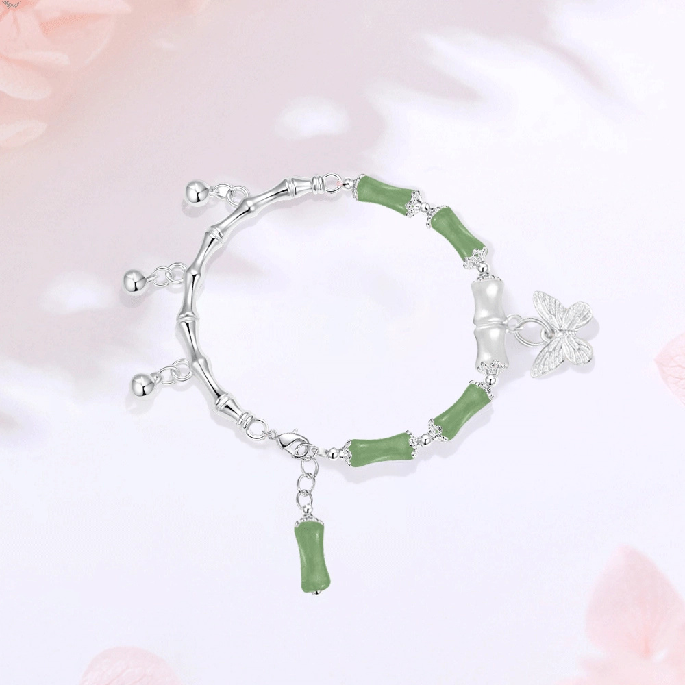 【甄选高品质】 金师傅 竹节流苏 节节高升 考试顺利上岸新中式国潮气质精致小清新 小众轻奢设计高级#好运 琉璃 手链 女款