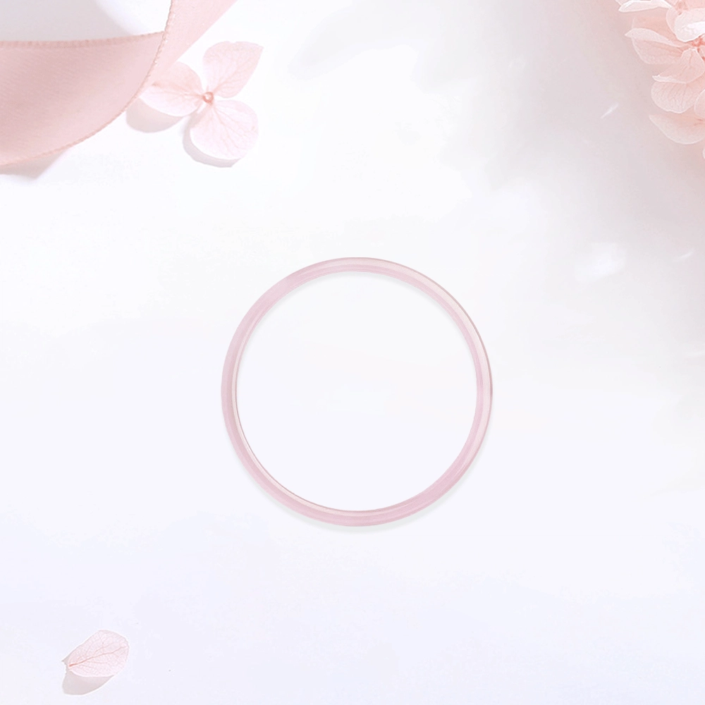 【精选高品质】 金师傅 樱花粉平安锁套装手链 万事如意长命锁 新中式国潮古风气质优雅百搭 小众轻奢设计高级感#好运 玻璃猫眼 手镯 女款