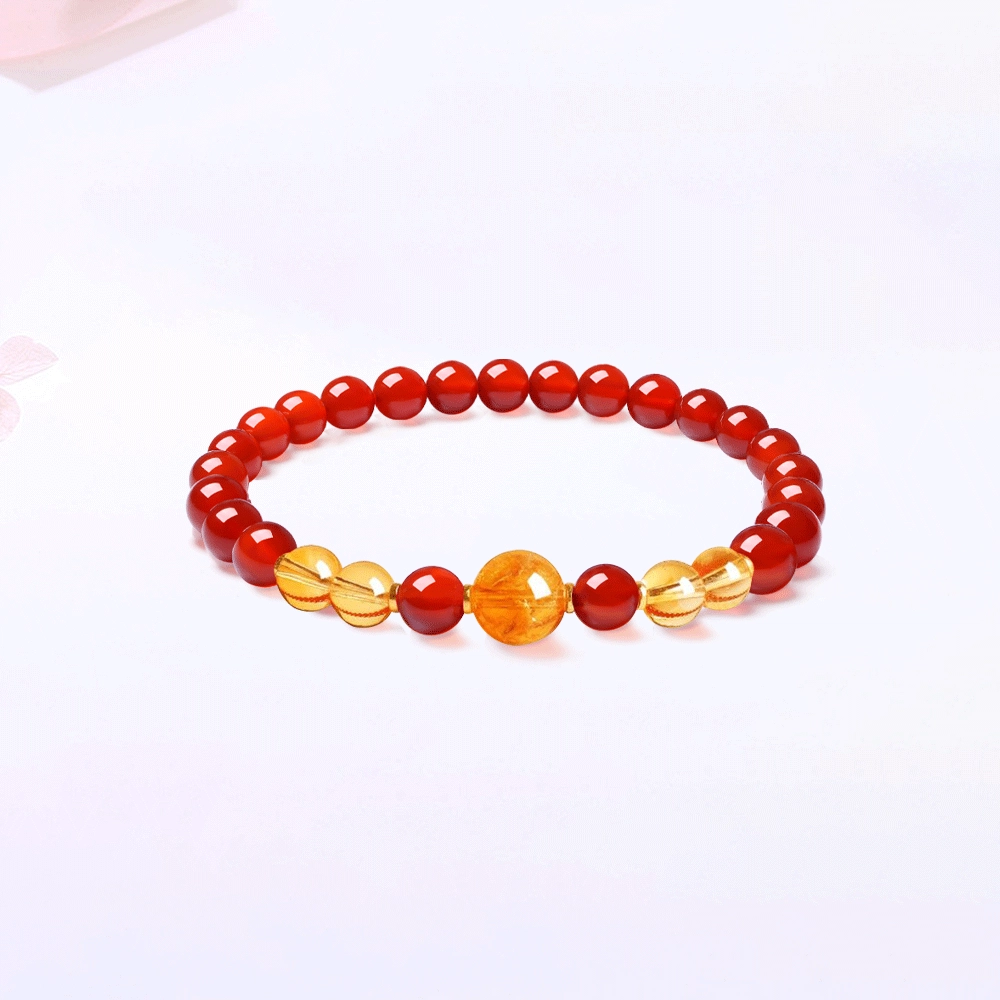 【鸿运当头&能量之石|高品质】 金师傅 财富水晶串珠 财运亨通福气满满 新中式国潮小众轻奢设计高级感#好运 玛瑙 手串 男女同款情侣款