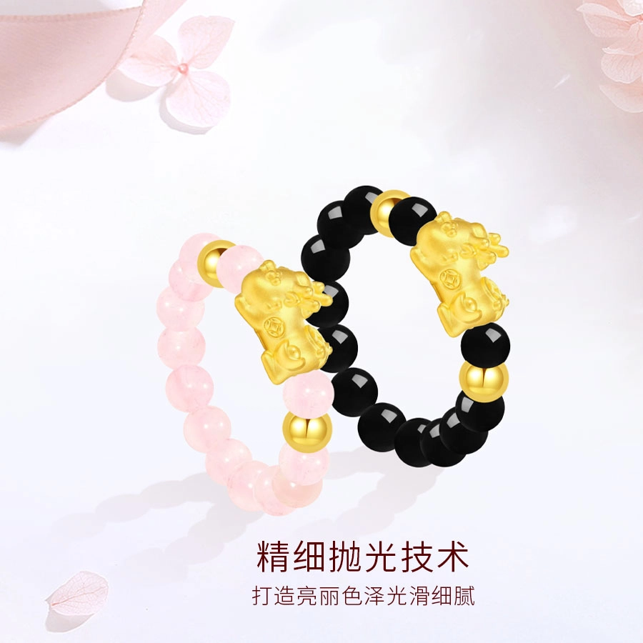 【S999纯银|发光|免费刻字】 金师傅 猫咪萌趣猫爪森系浪漫甜蜜可爱小清新百搭恋爱浪漫告白开口可调节 玉髓 戒指 男女同款情侣款