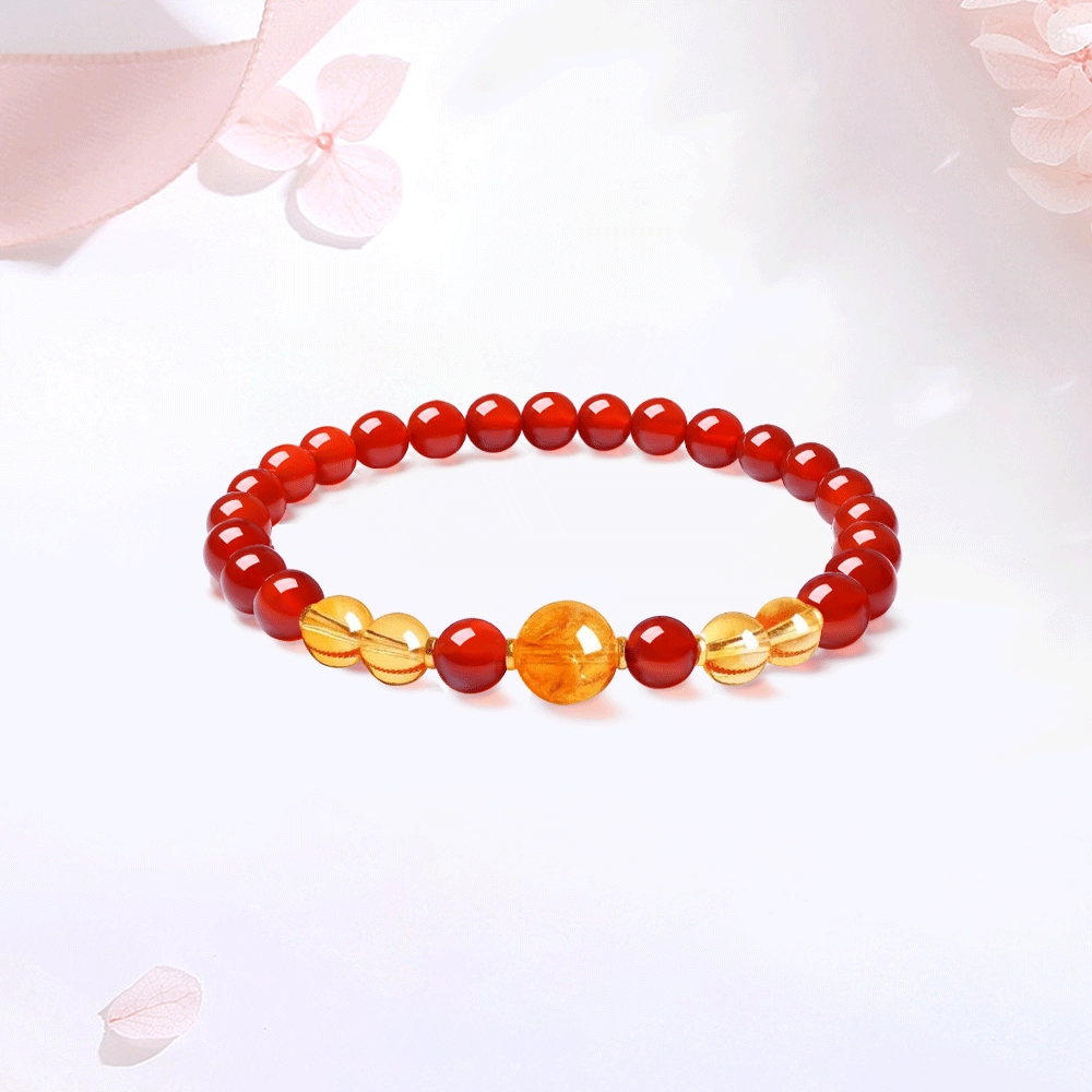 【鸿运当头&能量之石|高品质】 金师傅 财富水晶串珠 财运亨通福气满满 新中式国潮小众轻奢设计高级感#好运 玛瑙 手串 男女同款情侣款