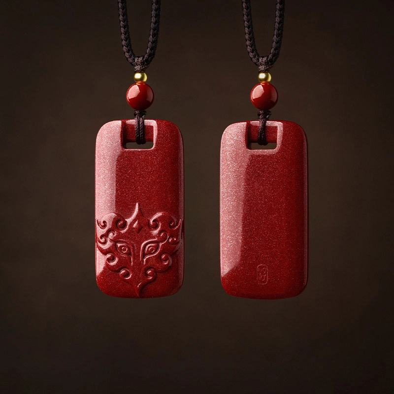 【匠心手作 平安招财】 灵菲 真品高含量紫金砂貔貅无事牌 新中式本命年平安顺利转运项链 #好运百搭吸金礼盒 朱砂 吊坠 男女同款情侣款