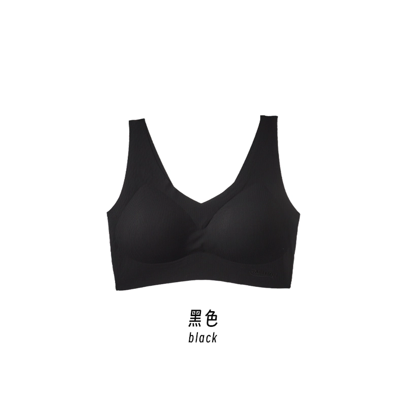 俏佳人 无痕全包裹背心式固定杯美背收副乳无钢圈小胸聚拢文胸 女款