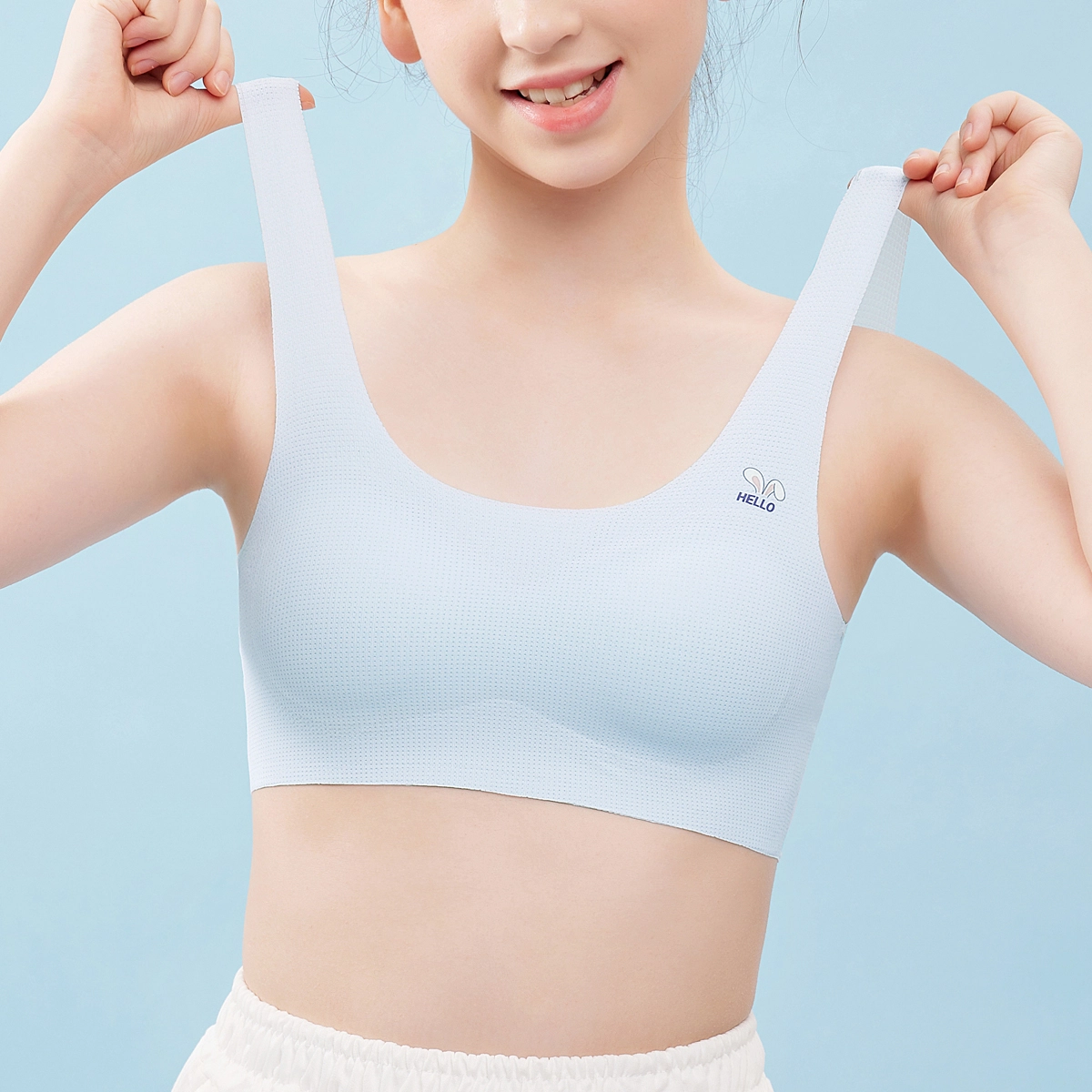 俏佳人 立体透气网眼无钢圈轻薄舒适细腻文胸