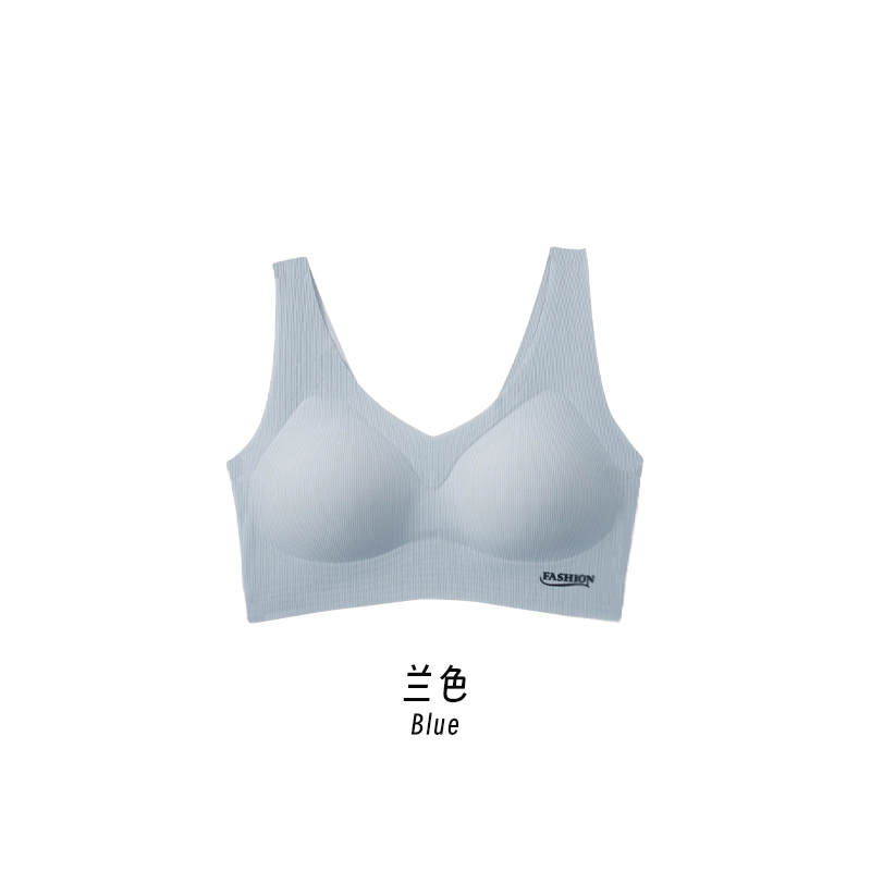 俏佳人 无痕全包裹背心式固定杯美背收副乳无钢圈小胸聚拢文胸 女款