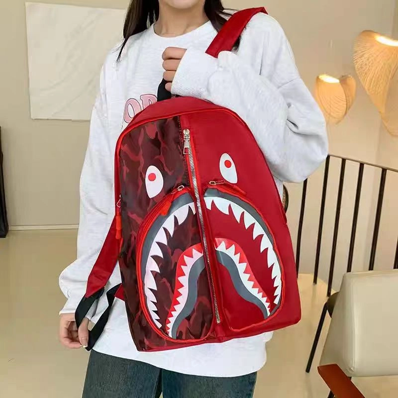 泰克森 小众图案设计休闲简约时尚潮流 尼龙 双肩包 常规 男女同款情侣款 多色