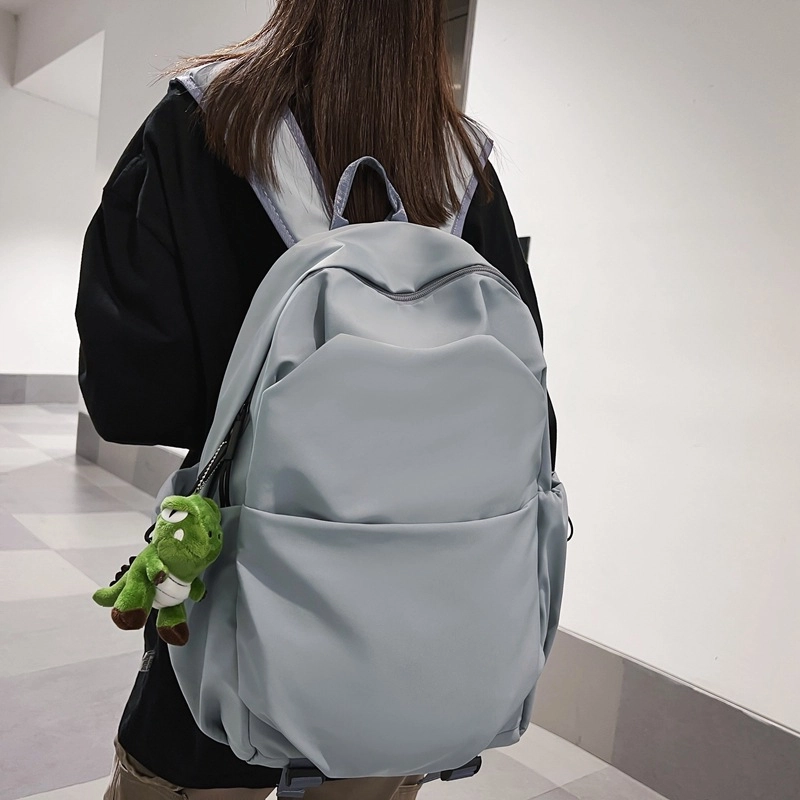 泰克森 森系学院风 尼龙 背包双肩包 大号 男女同款情侣款 黑色/白色/蓝色