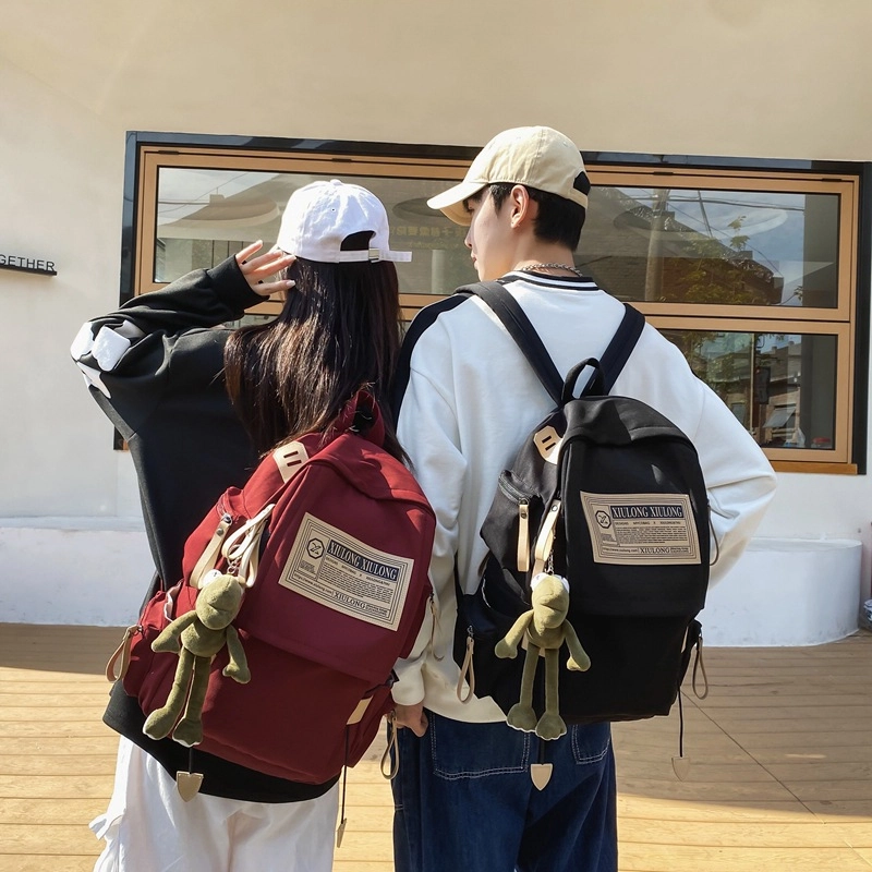 泰克森 大容量时尚旅行 尼龙 双肩包 大号 男女同款情侣款 黑色,红色,蓝色