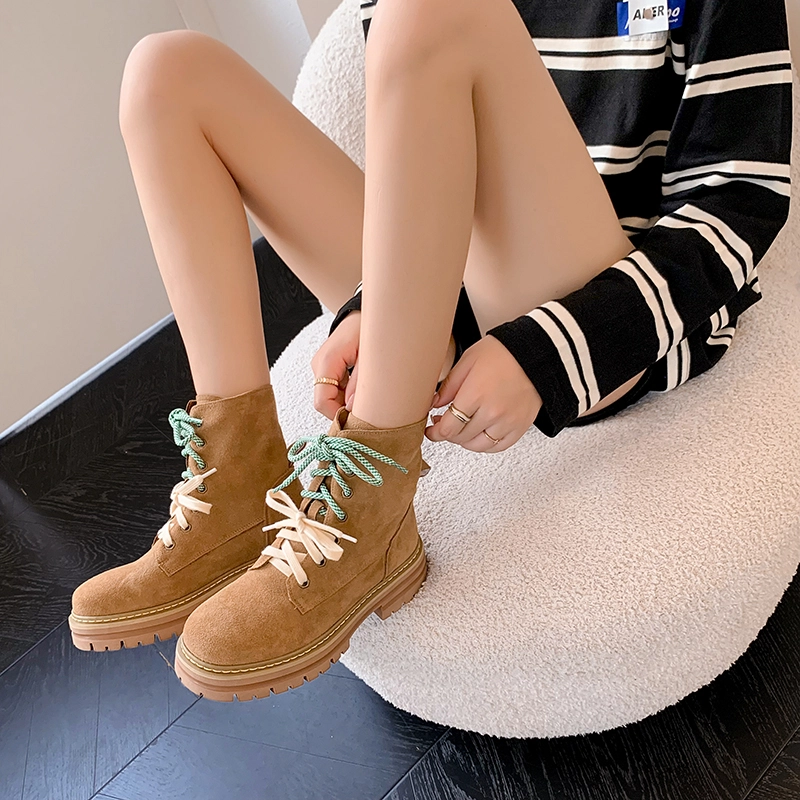子骁 牛皮 时尚百搭 简约大气 短靴 女款