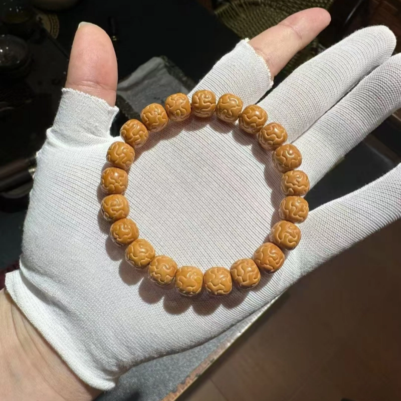 吉千年 【品鉴级】新中式复古潮流风 好运 平安顺遂 招财进宝 龙炎料 星途 猴头核桃 手串 男女同款情侣款