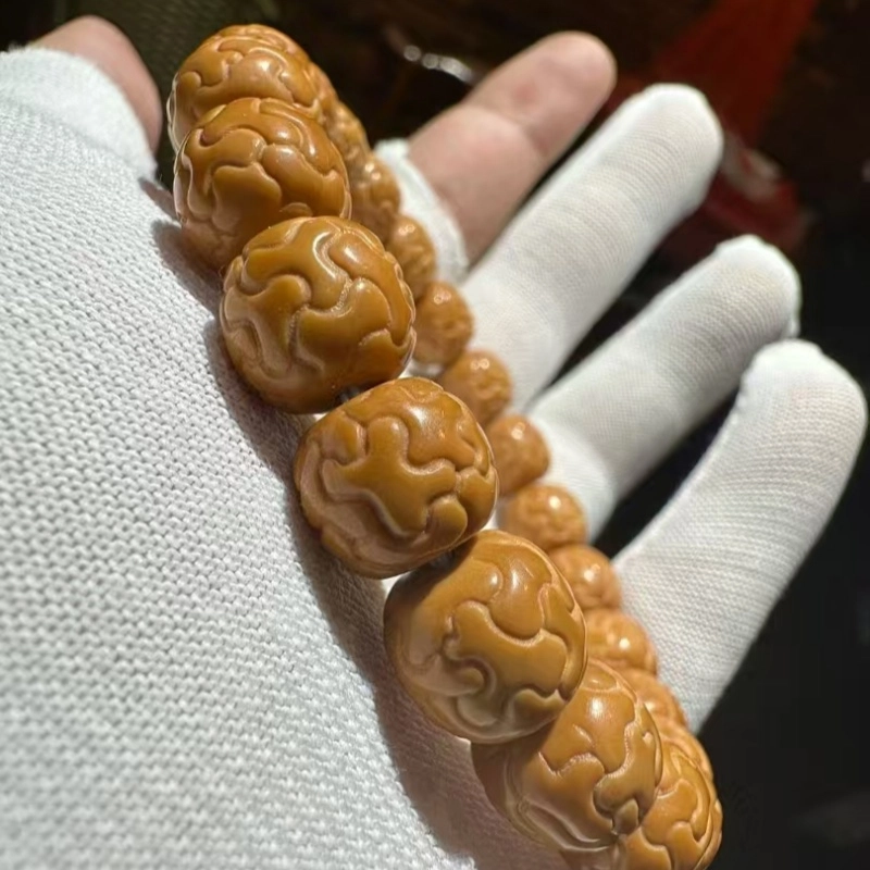 吉千年 【品鉴级】新中式复古潮流风 好运 平安顺遂 招财进宝 龙炎料 星途 猴头核桃 手串 男女同款情侣款