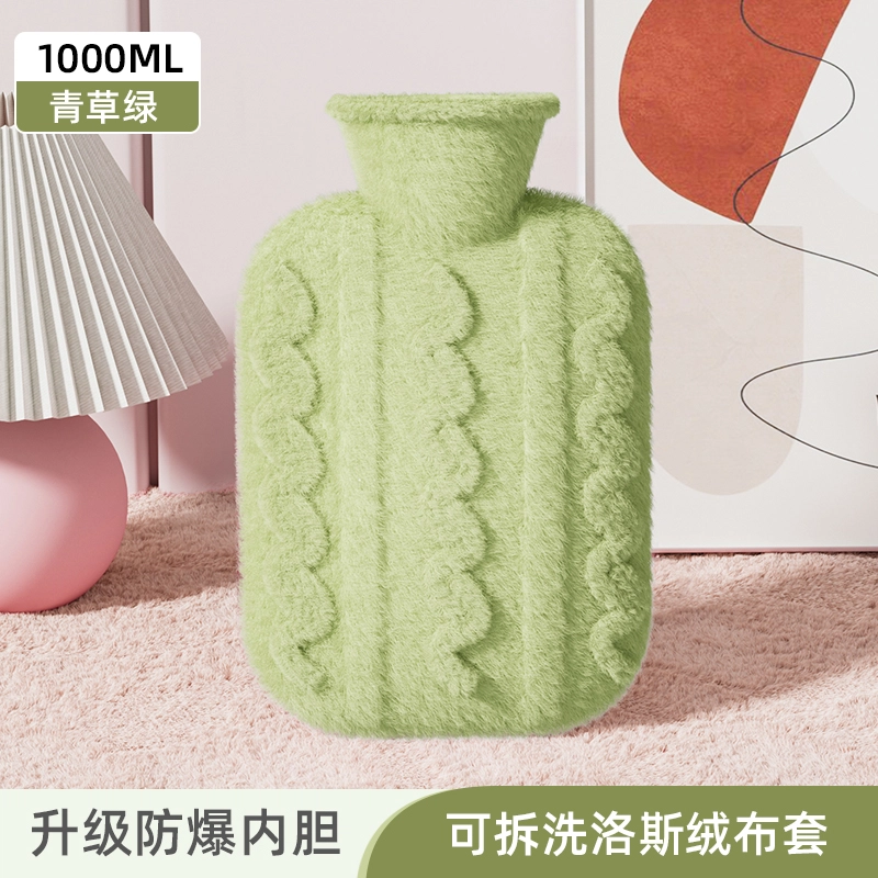 洋娃娃和小熊跳舞 可爱立体动物毛绒注水袋 暖手暖脚暖宫萌宠系列提花绒 玩偶周边