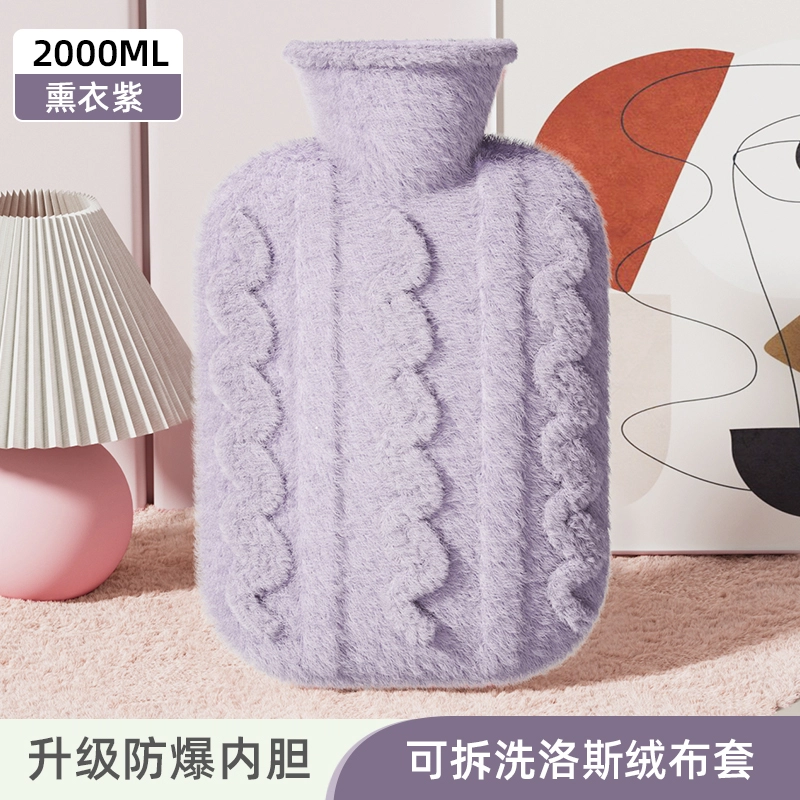 洋娃娃和小熊跳舞 可爱立体动物毛绒注水袋 暖手暖脚暖宫萌宠系列提花绒 玩偶周边