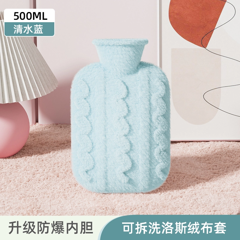 洋娃娃和小熊跳舞 可爱立体动物毛绒注水袋 暖手暖脚暖宫萌宠系列提花绒 玩偶周边