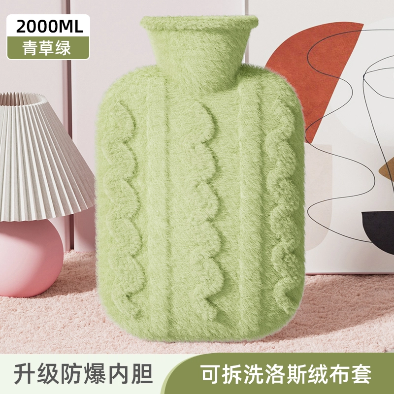 洋娃娃和小熊跳舞 可爱立体动物毛绒注水袋 暖手暖脚暖宫萌宠系列提花绒 玩偶周边