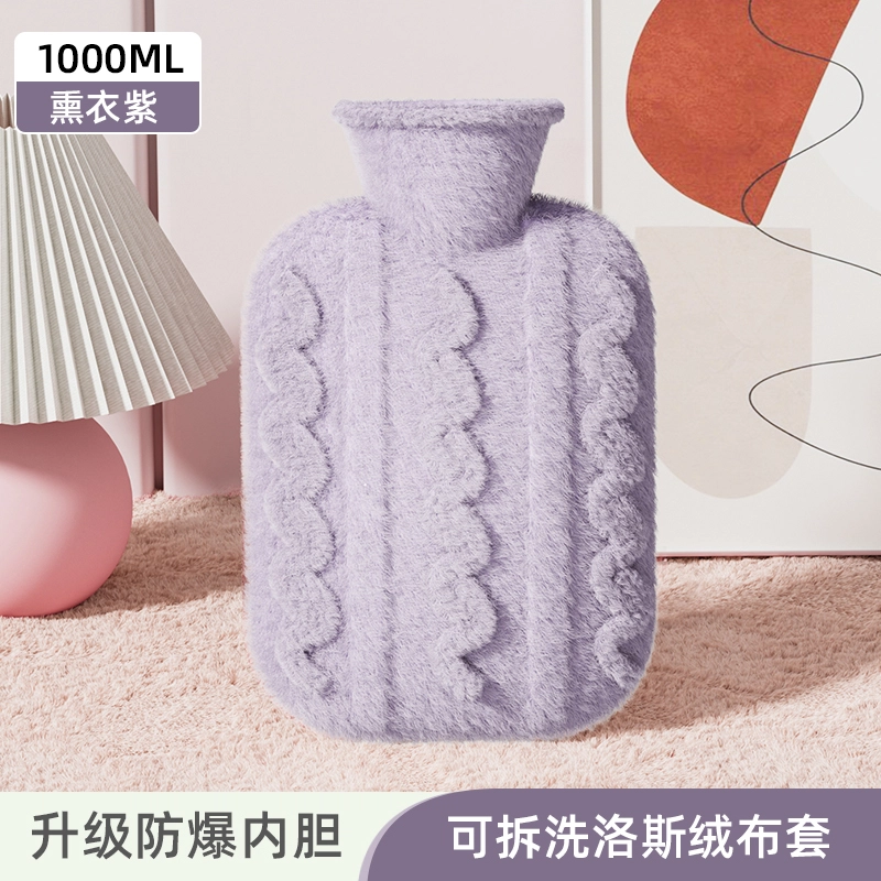洋娃娃和小熊跳舞 可爱立体动物毛绒注水袋 暖手暖脚暖宫萌宠系列提花绒 玩偶周边