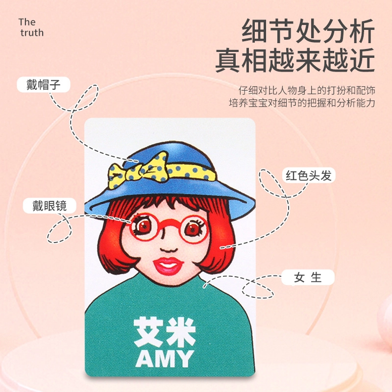 咕轹 猜猜我是谁 亲子互动游戏 记忆力逻辑卡牌 桌游