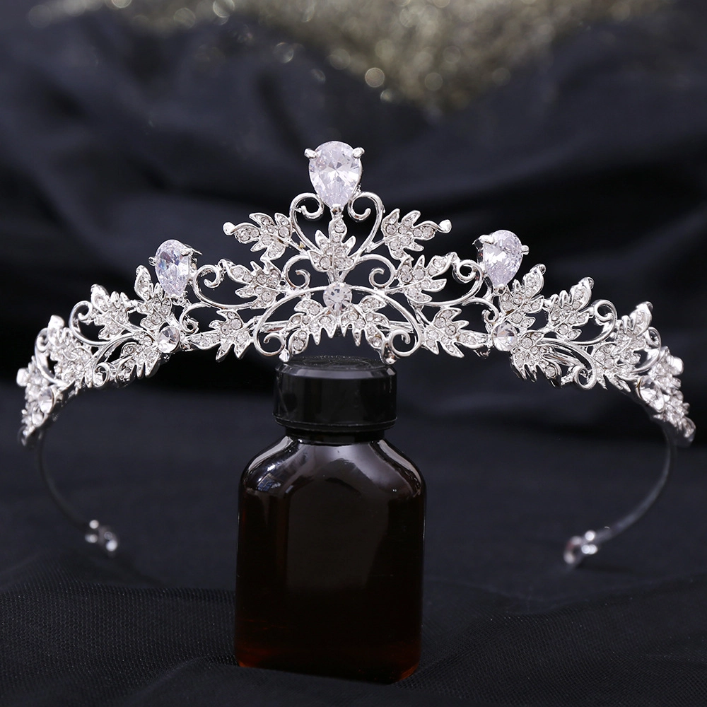 妖娆猫 奢华闪钻 皇冠花卉叶子精美欧美古风 发箍 女款
