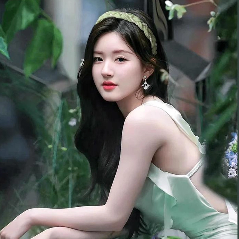 妖娆猫 小清新甜美森系仙女麻花珍珠发箍女高级感小众设计感洗脸外出头饰饰品  发饰 女款