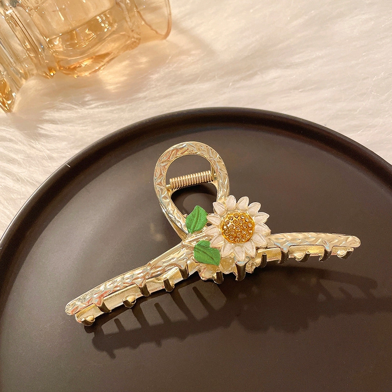 妖娆猫 蝴蝶花朵高端网红鲨鱼后脑勺高级感礼盒 合金 发夹 女款