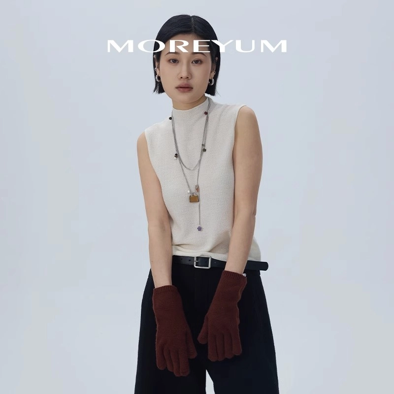 慕阳 墨语韩系长款毛衣链 小众原创简约斜挎链 潮流个性小众轻奢高级感设计 大气百搭通勤风精致配饰 双层叠戴设计  虎眼石 项链 女款