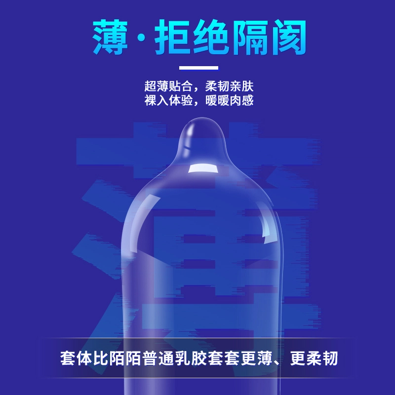 陌陌 大满足五合一避孕套 螺纹颗粒水润倍滑玻尿酸加厚超薄持久