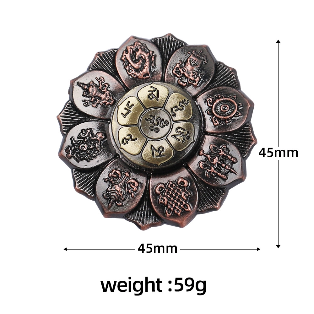 萌吉码 佛眼莲花旋转解压玩具 指尖陀螺