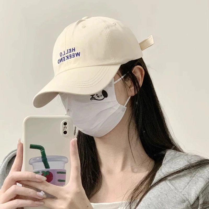 冠辉 韩系日系潮流百搭显脸小大头围适用春夏防晒遮阳通勤必备帽款 棉 鸭舌帽 男女同款情侣款