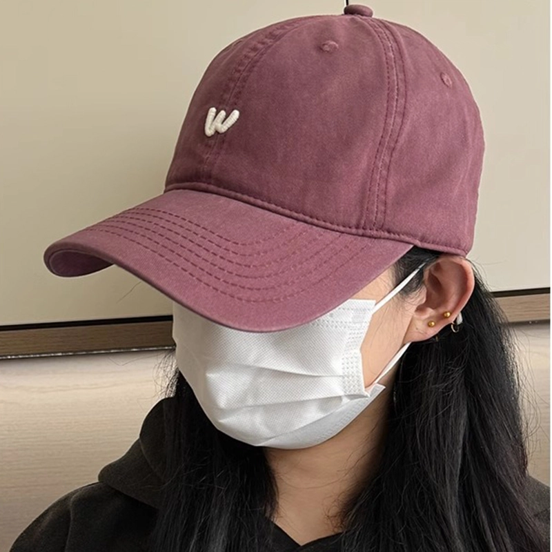 艾佳微 街头软顶字母刺绣简约百搭休闲运动显脸小 棉 鸭舌帽 男女同款情侣款